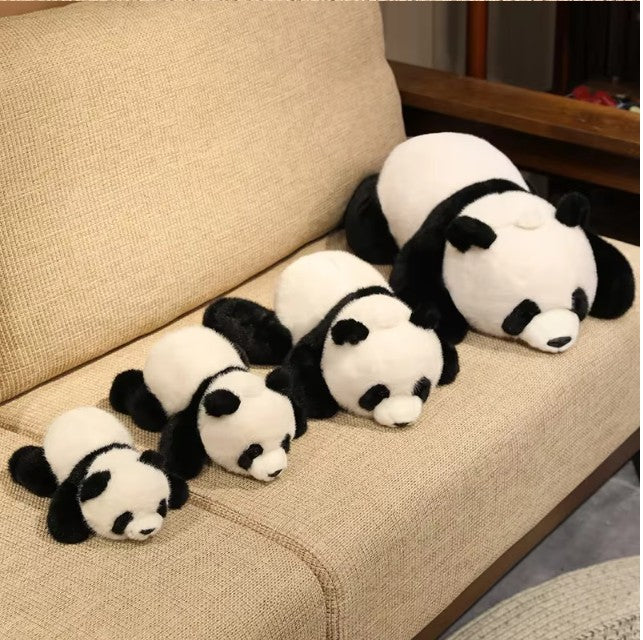 Cute Lying Red Panda/Panda Plush Toys 25-60cm - Black/Brown