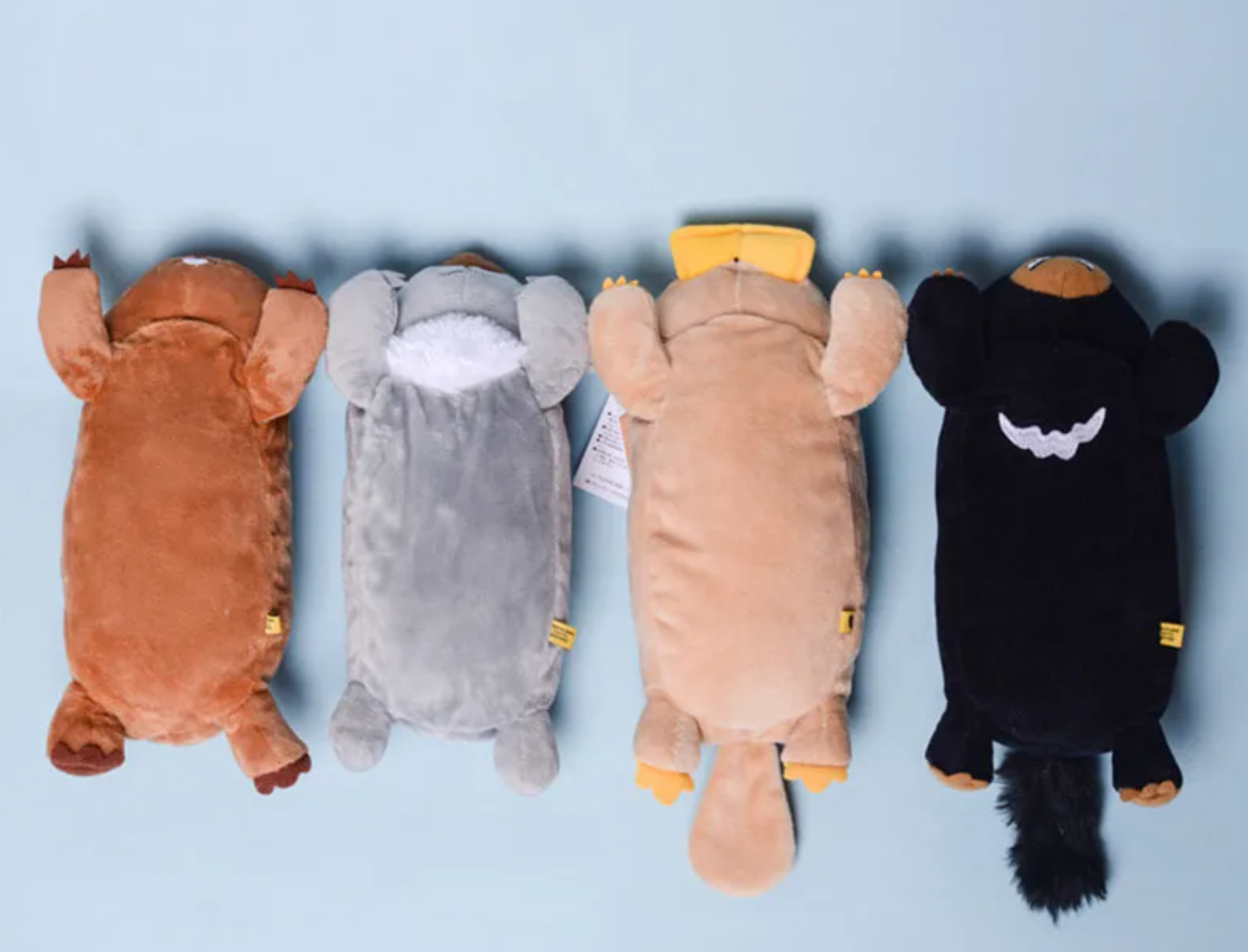 Australian Animal (Koala/Wombat/Platypus/Tasmanian devil) Pencil Plush Bag 22cm