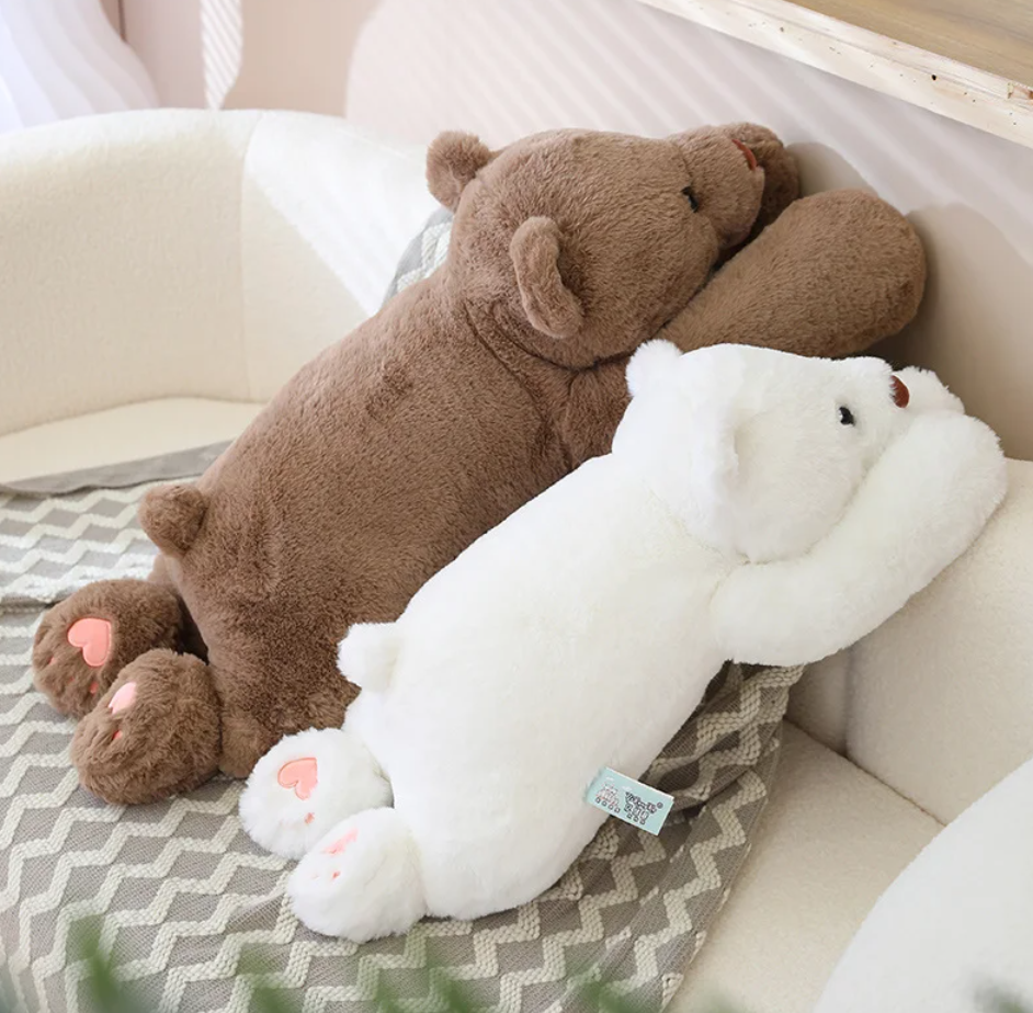 Lying Animal (Polar Bear/Brown Bear) Plush Toys - 60/80/100/120cm