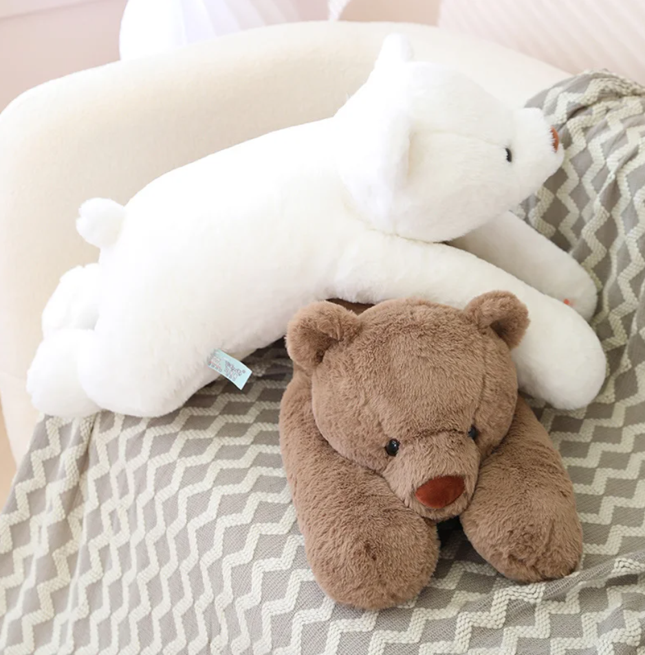 Lying Animal (Polar Bear/Brown Bear) Plush Toys - 60/80/100/120cm