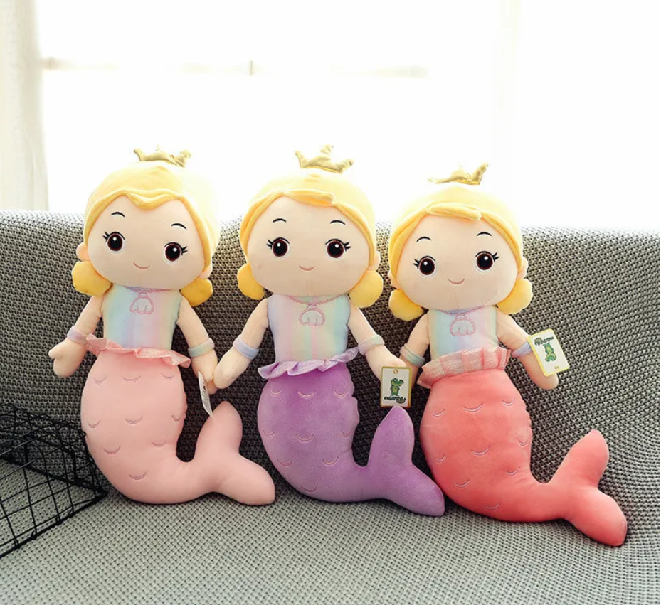 Cute Mermaid Plush Toys 30/40/55/80/100cm - Purple/Red/Pink