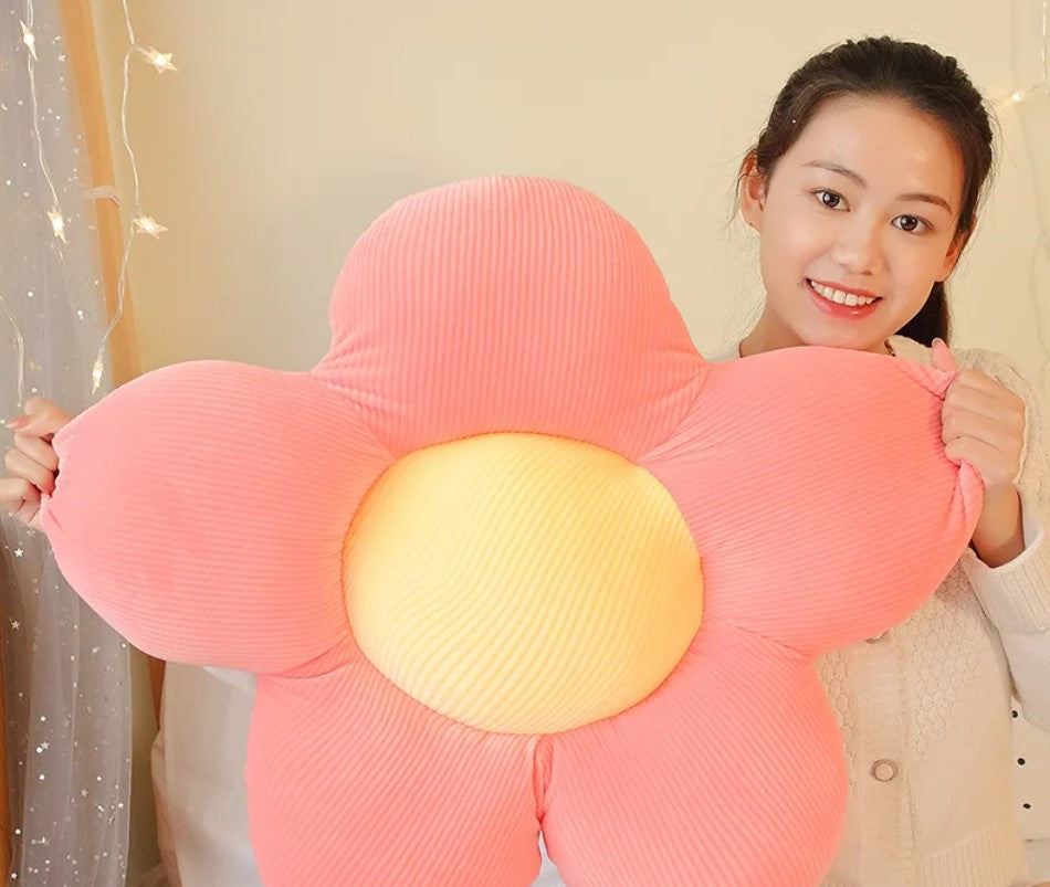 Flower Pillow Plush Toys 40/50/60cm - Yellow/White/Pink/Orange/GreenFlower Pillow Plush Toys 40/50/60cm - Yellow/White/Pink/Orange/Green