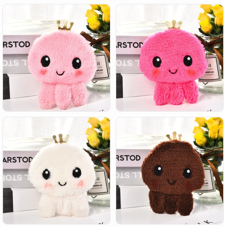 Cute Octopus Coin Purse Plush Keychains - 9 Colours