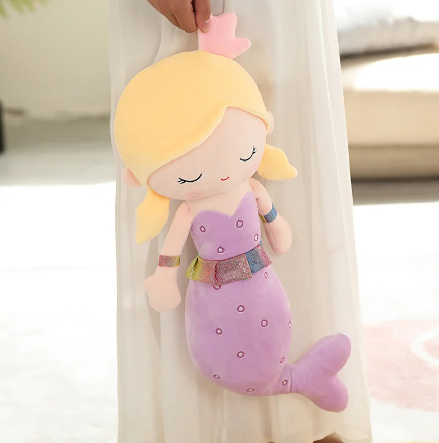 Cute Mermaid Plush Toys 40/60/80/115cm - Red/Green/Pink/Purple