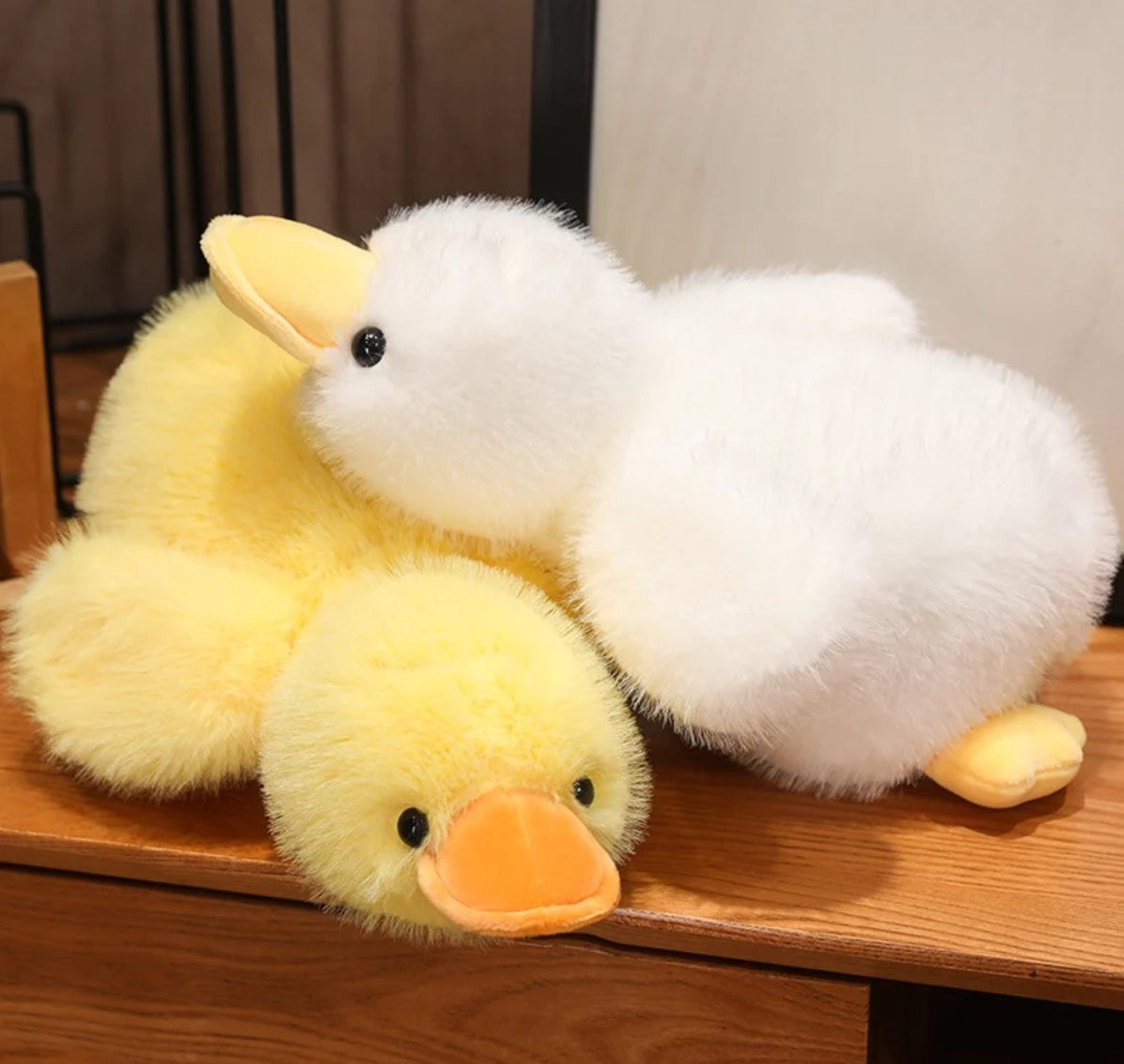 Cute Lying Duck Plush Toys 30/50/65cm - Yellow/White/Black/Pink/Purple