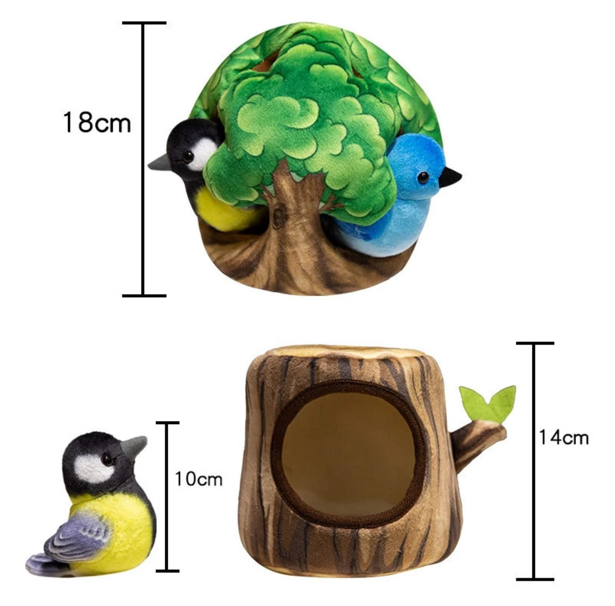 Cute Bird With/Without Tree House Toys - 6 Choices