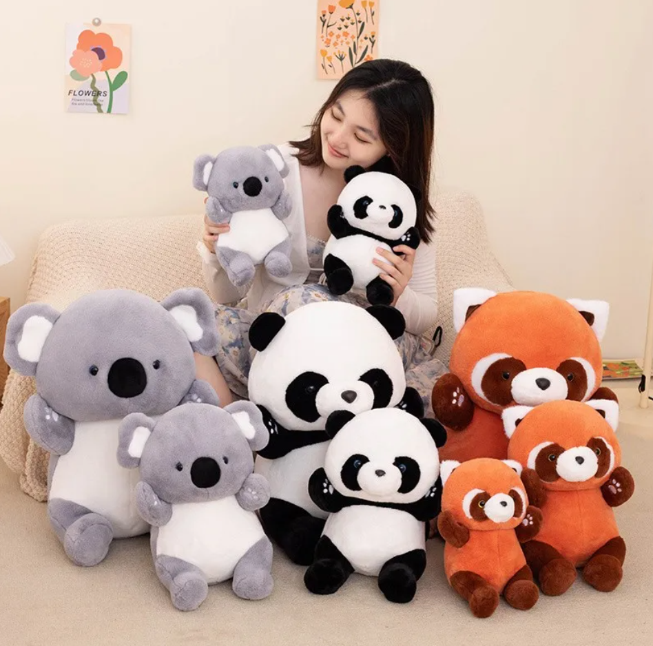 Cute Animal (Koala/Red Panda/Panda) Plush Toys 23/30/45cm