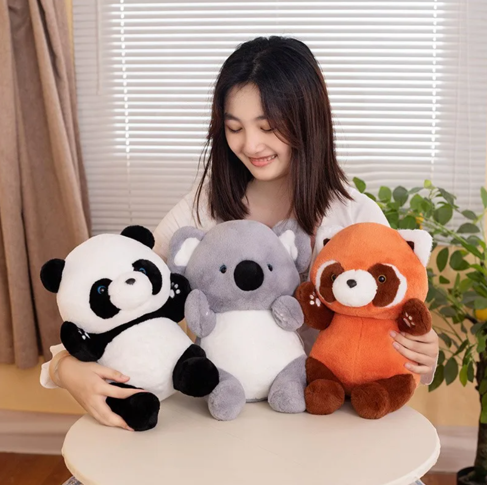 Cute Animal (Koala/Red Panda/Panda) Plush Toys 23/30/45cm