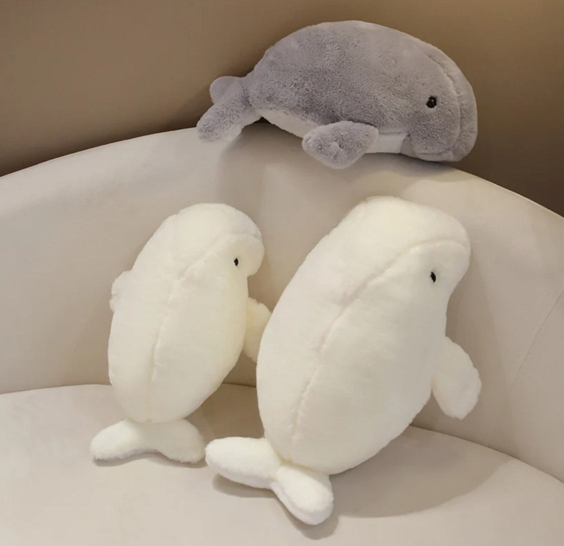 Cute White/Grey Dugong Plush Toys 40/50cm