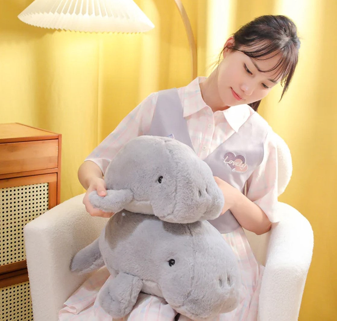 Cute White/Grey Dugong Plush Toys 40/50cm