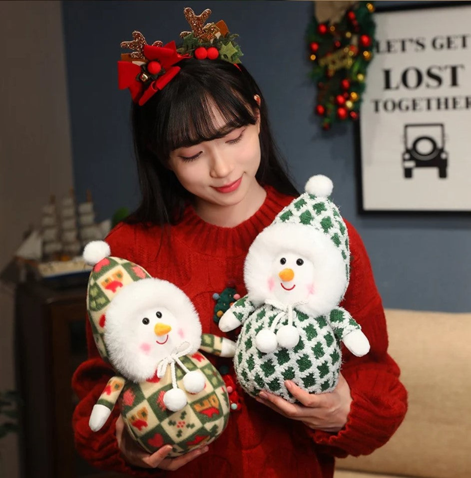 Christmas (Snowman) With Dress Plush Toys 35cm - 6 Styles