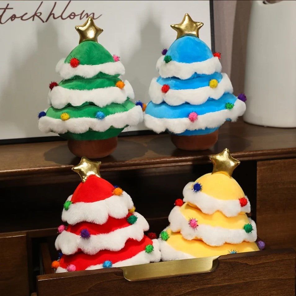 Christmas (Tree) Plush Toys 25/35/45cm - Blue/Green/Red/Yellow/Grey - 7 Styles