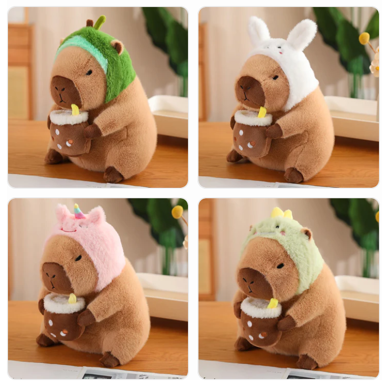 Cute Capybara With Dress Up Plush Toys 30/40cm - 6 Styles