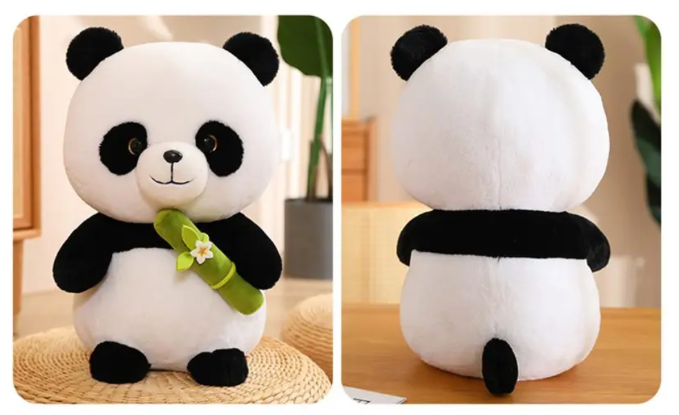 Cute Panda With Bamboo Plush Toys 25/35/45cm