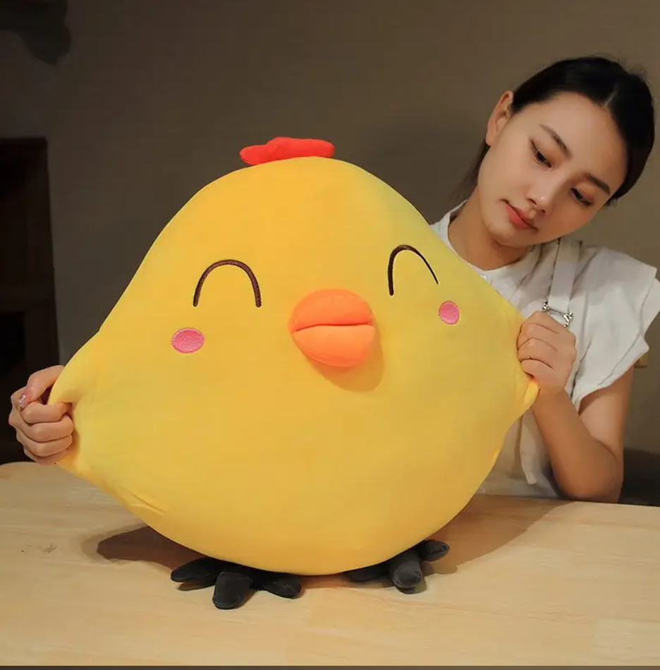 Cute Yellow Chick Plush Toys 25/35/65cm - 2 Styles