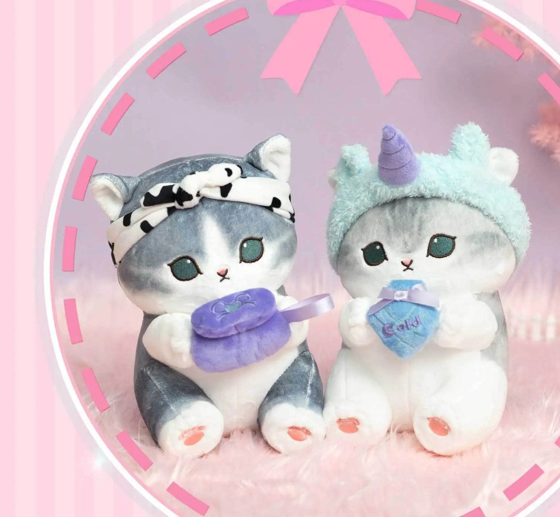 Mofusand Cat With Makeup Party Series (Perfume/MIrror/Powder Puff/Cosmetic Bag) Plush Toys 22cm - 4 styles