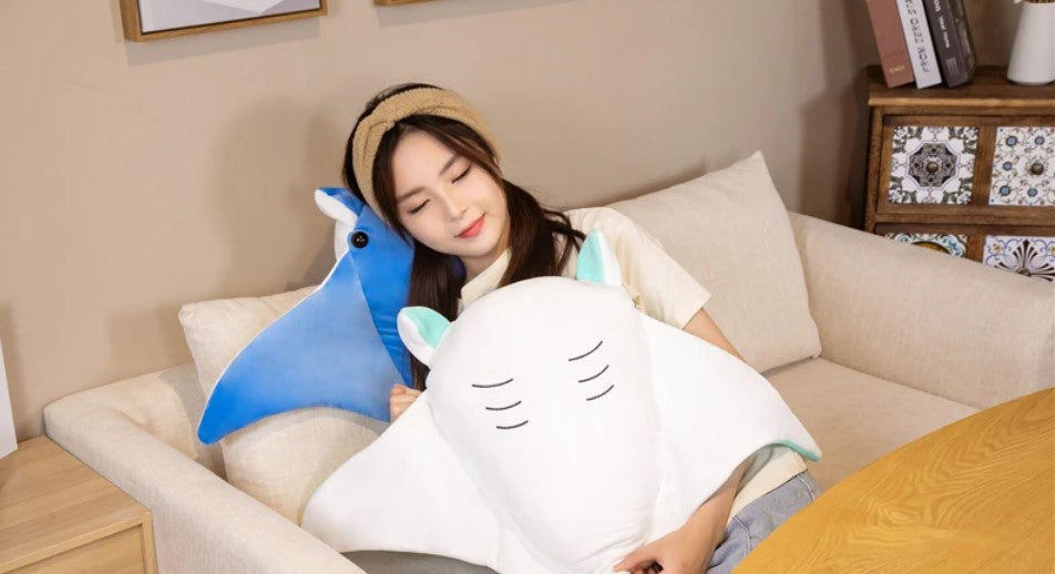 Cute Manta Ray Plush Toys 70/90cm - Blue/Green