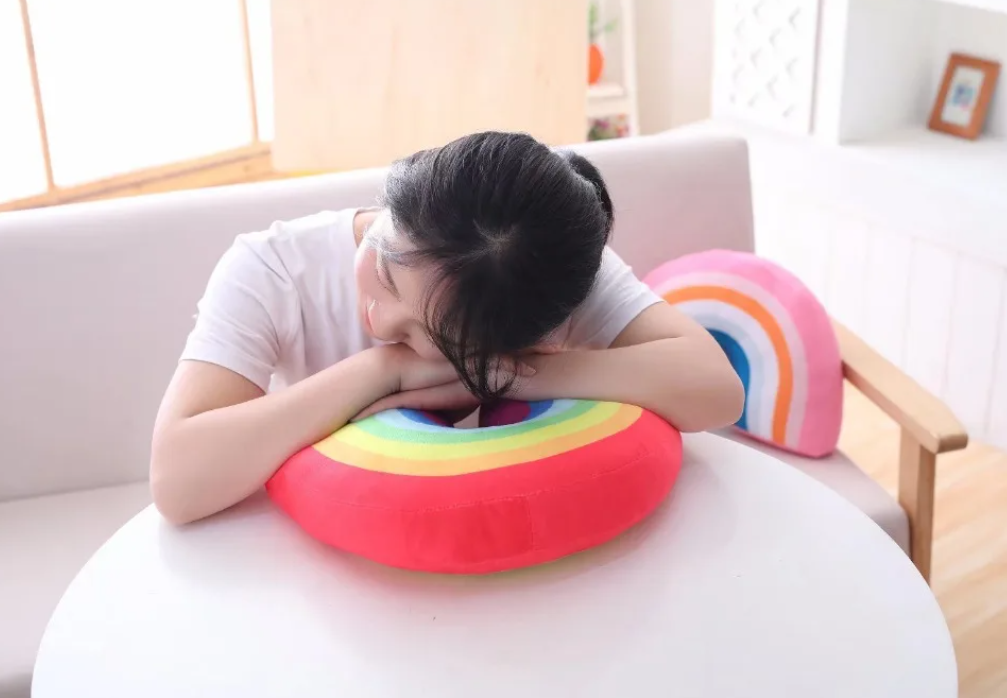 Rainbow U Shaped Plush Pillow Toys - 3 Styles