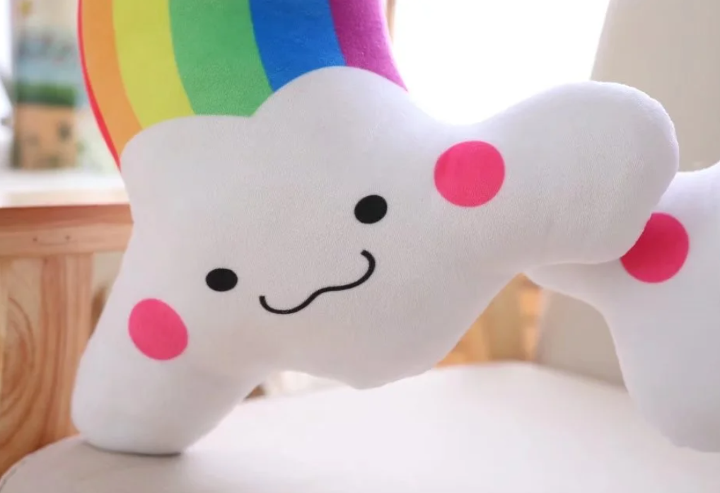 Rainbow U Shaped Plush Pillow Toys - 3 Styles