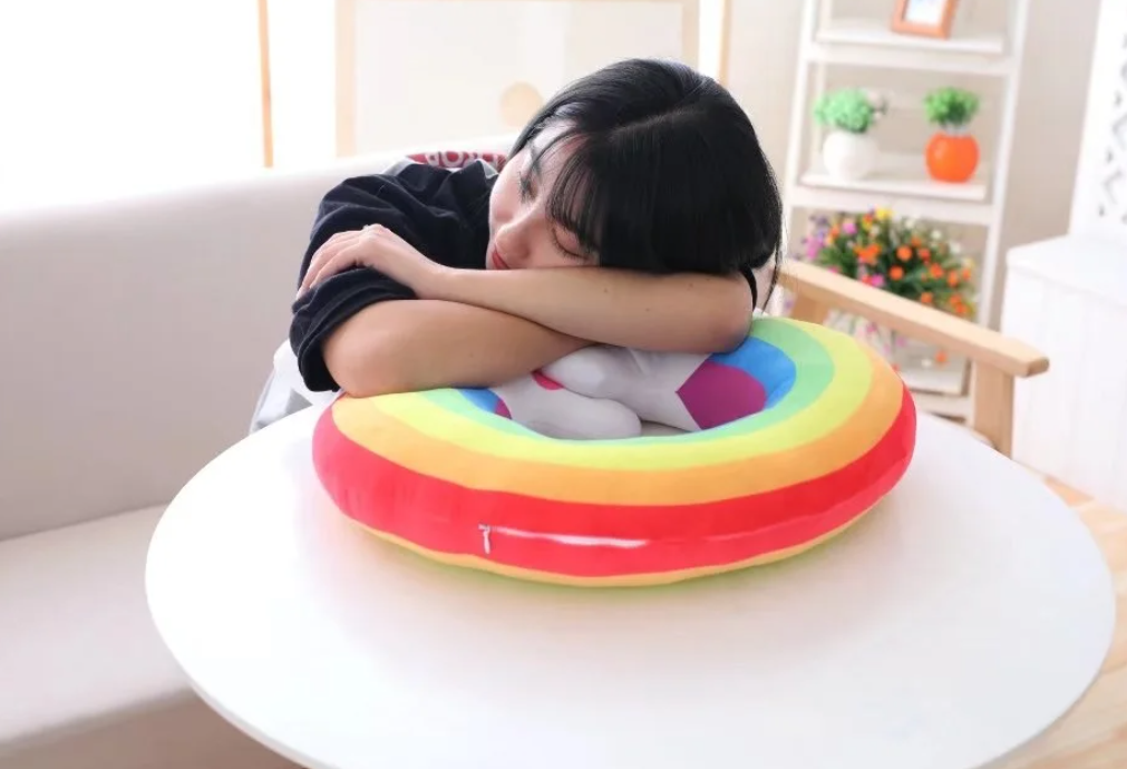 Rainbow U Shaped Plush Pillow Toys - 3 Styles