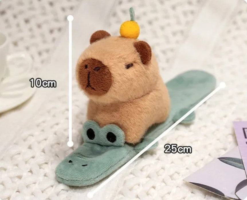 Cute Animal (Dog/Capybara/Cat) Plush Slap Band - 3 Styles