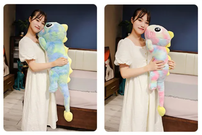 Cute Colorful Dinosaur Plush Pillow Toys 80/100/120cm - Green/Orange/Pink/Purple-6 Styles