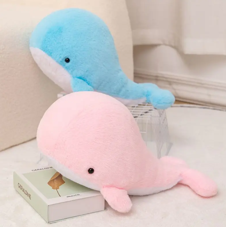 Cute Whale Plush Toys 42cm - Pink/Blue