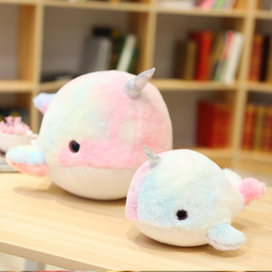 Cute Colourful Narwhal Plush Toys 28/45cm