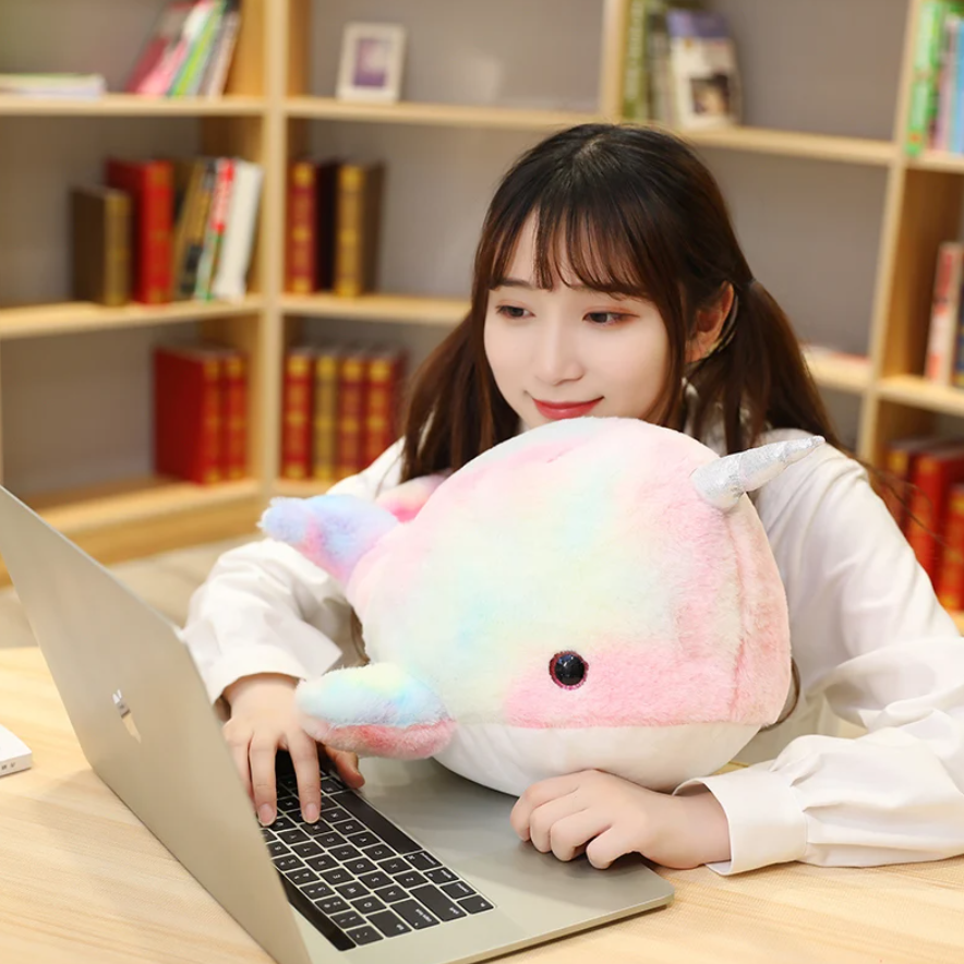 Cute Colourful Narwhal Plush Toys 28/45cm