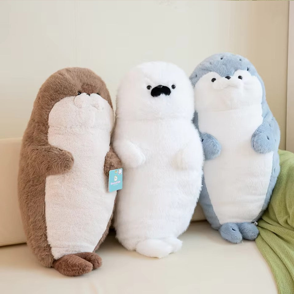 Cute Brown/Blue/White Seal Plush Toys 40/70cm