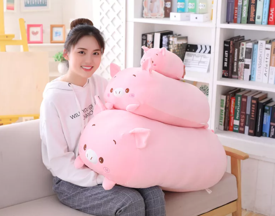 Cute Animal (Dinosaur/Pig/Cat/Bear/Deer/Elephant/Hamster/Panda) Plush Pillow Toys 20/60/85cm