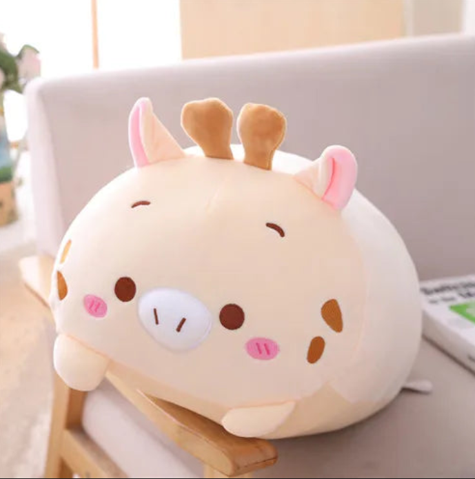 Cute Animal (Dinosaur/Pig/Cat/Bear/Deer/Elephant/Hamster/Panda) Plush Pillow Toys 20/60/85cm