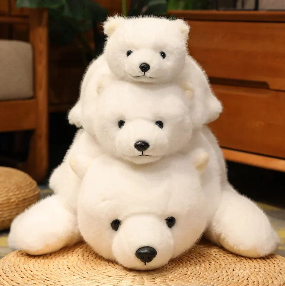 Lying Animal (Polar Bear/Brown Bear/Panda) Plush Toys - 30/45/65cm