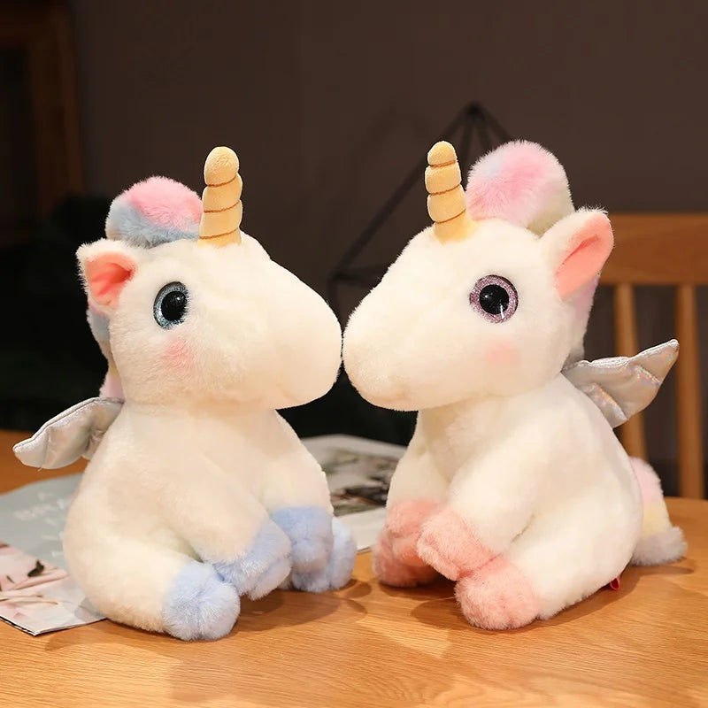 Cute/Kawaii Colourful Unicorn Plush Toys 25cm -Blue/Yellow/Pink