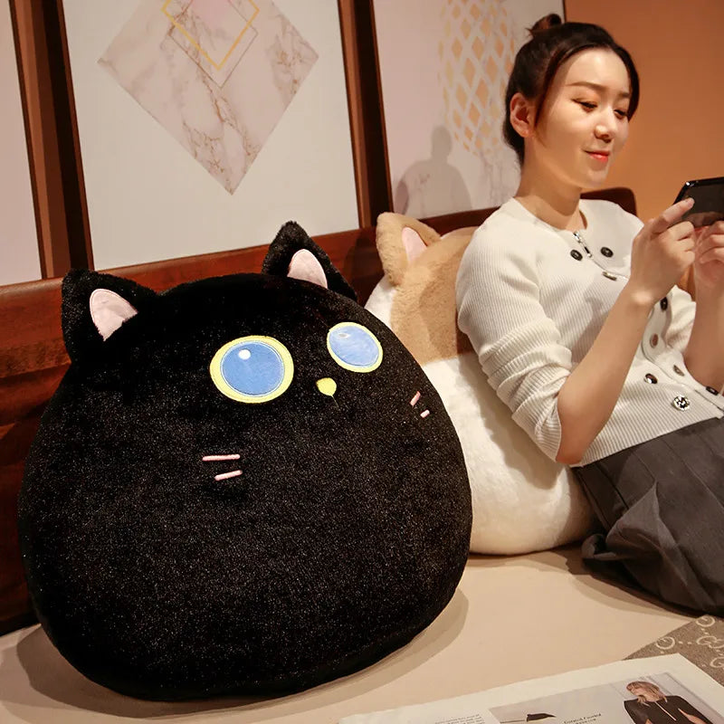 Cute Round Cat/Dog/Rabbit Plush Pillow Toys 30/60cm- 5 Styles