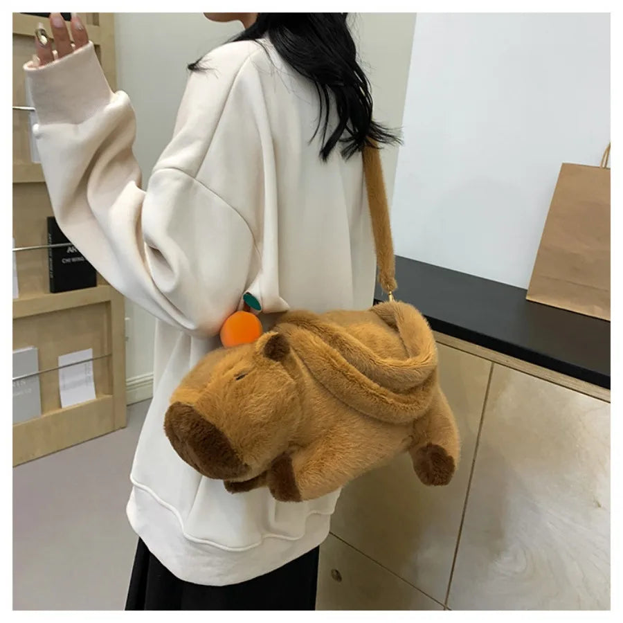 Cute Capybara Plush Crossbody bag/Handbag/Backpack - 6 Styles