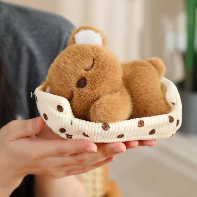 Cute Sleeping Animal(Dog/Cat/Fox/Bear/Rabbit/Pig) Plush Toys 12cm
