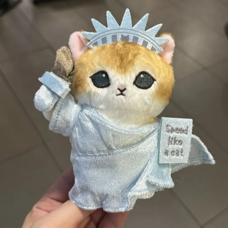 Mofusand Cat With World Dress Up Plush Keychains - 7 styles