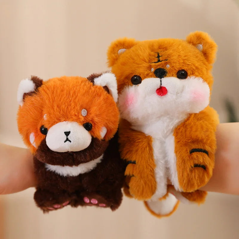 Cute Animal (Red Panda/Fox/Panda/Lion/Monkey/Pig/Dog/Rabbit/Alpaca/Tiger/Monkey/Bear/Cat) Plush Slap Band