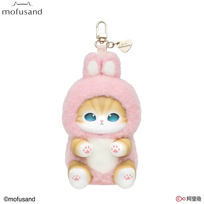 Mofusand Cat Series Plush Keychains - (Shark/Wolf/Panda/Bear/Rabbit)