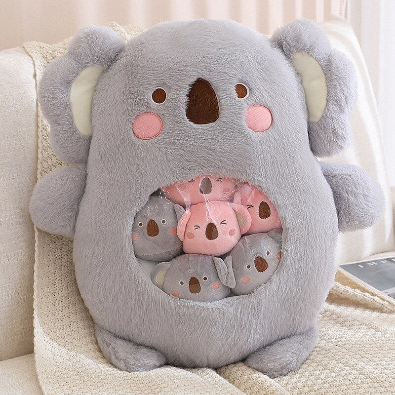 A Bag of 6 pcs Animal Plushies Pillow Plush Toys  40x50cm - Koala/Bear/Panda/Rabbit/Dinosaur