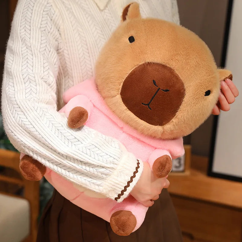 Cute Capybara With Animal (Bear/Duck/Unicorn/Rabbit/Dog) Dress Up Plush Toys 25/30/40cm