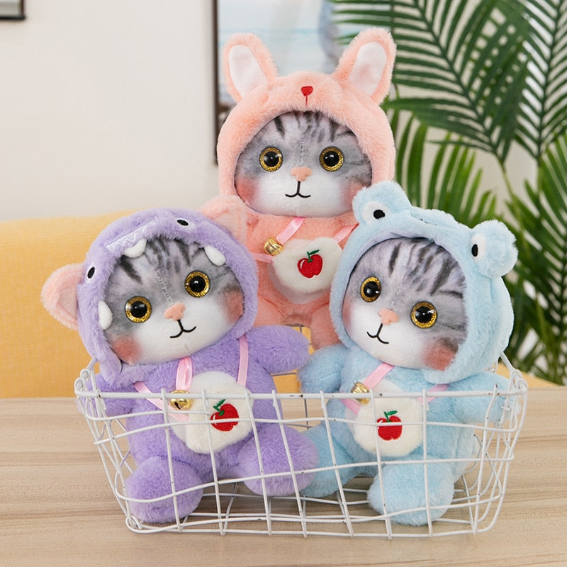 Cute Cat (Animal Dress Up) Plush Toys 25cm - 6 Styles