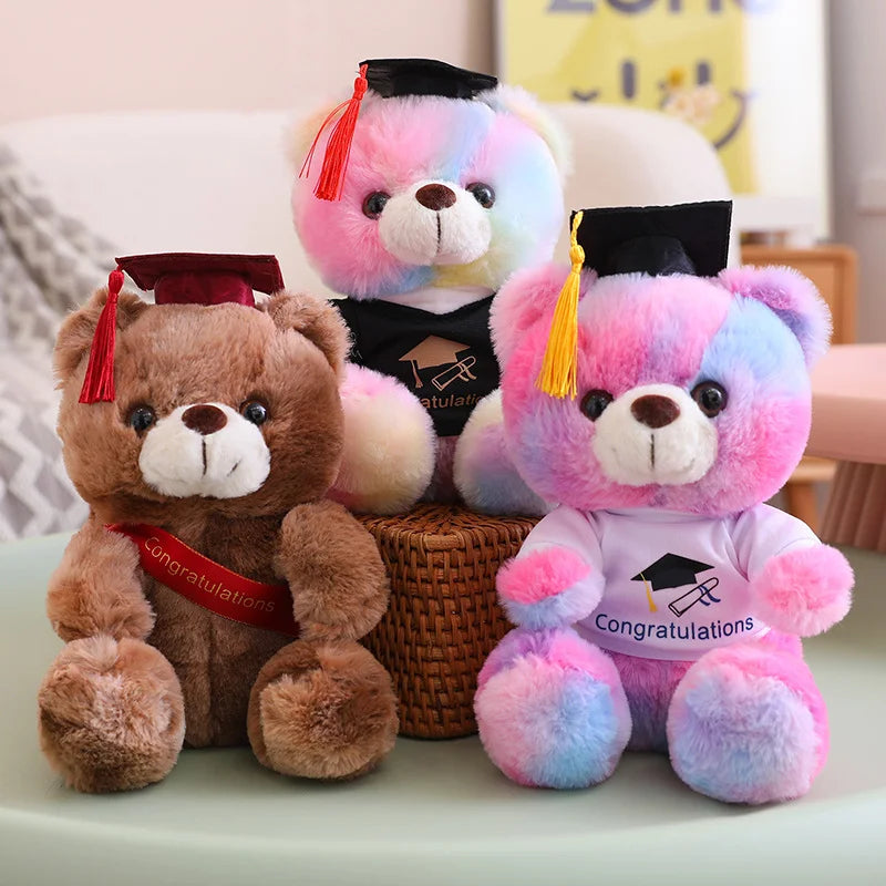 Cute/Kawaii Colourful Teddy Bear Graduation Plush Toys 23cm -16 styles