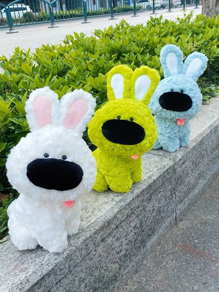 Funny Big Nose Animal (Dog/Rabbit/Bear/Duck) Plush Toys 30cm - 11 Styles