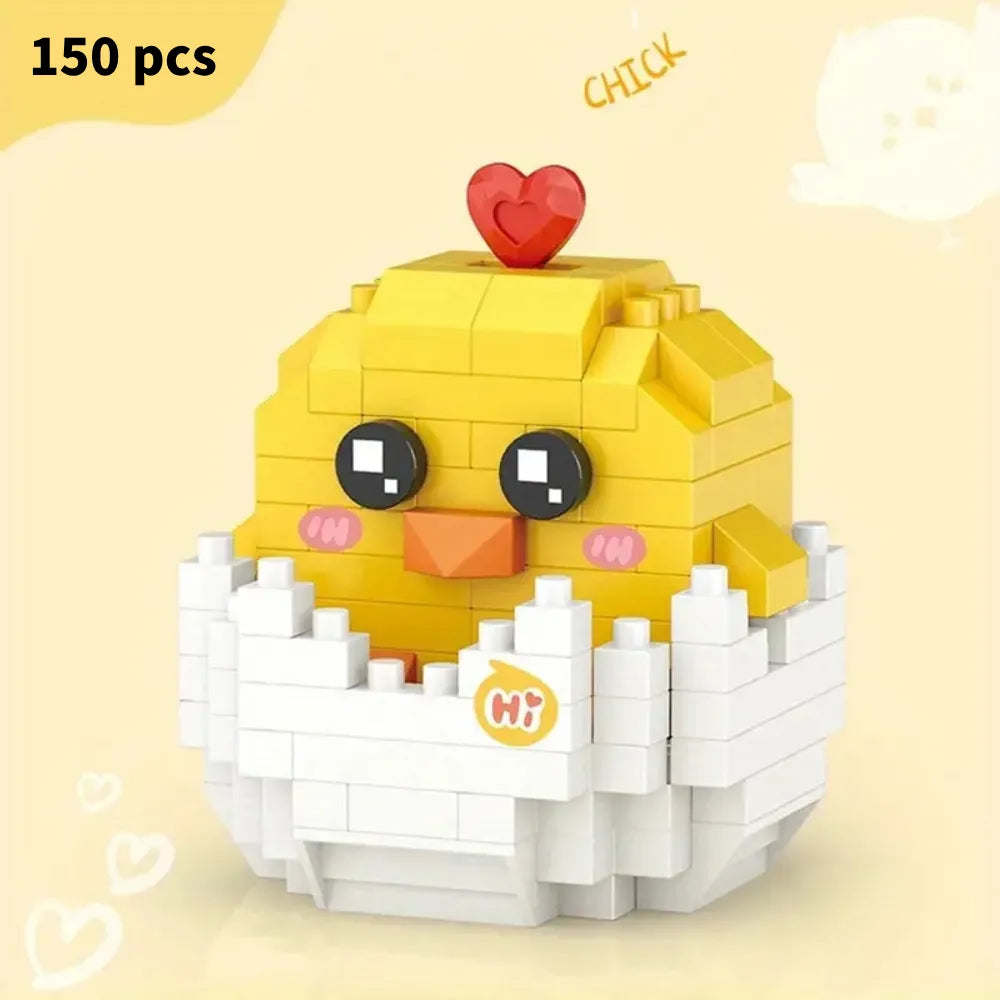 Cute Animal (Hamster/Dolphin/Dog/Cat/Chick/Rabbit/Penguin/Owl) Mini Building Blocks - 8 Styles