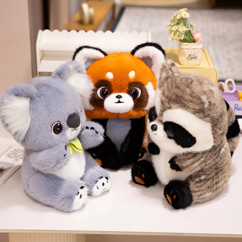 Cute Animal (Raccoon/Koala/Red Panda) Plush Toys 35/45cm