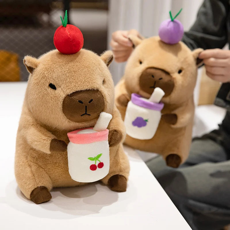 Cute Capybara With Graduation Dress Up Or With Tea Plush Toys 30/40cm