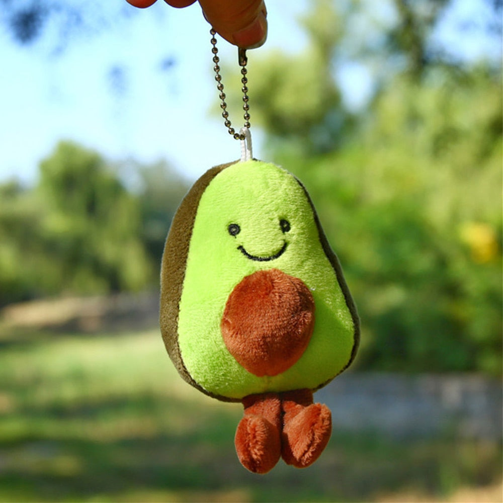 Cute Avocado Plush Keychains 12cm