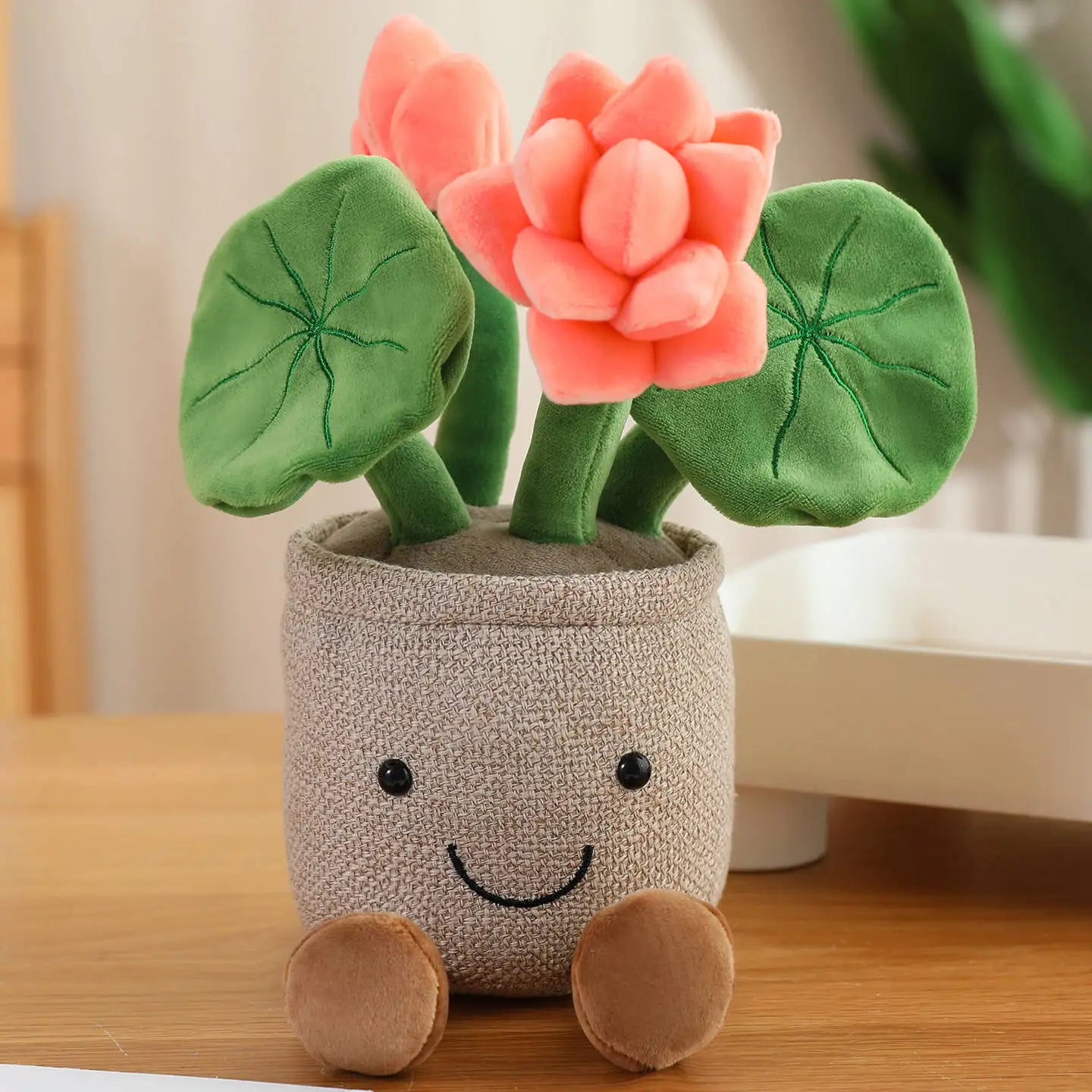 Cute Plant (Lotus Flower) Plush Toys 30cm - White/Pink/Purple/Orange